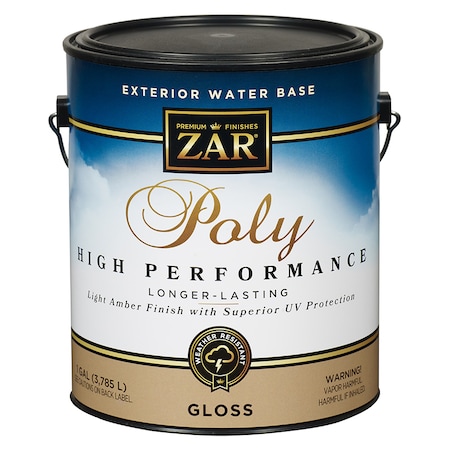 ZAR 1 Gal Light Amber Zar Water-Based Exterior Polyurethane Gloss 32613